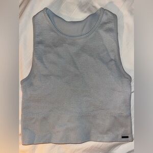 Gilly Hicks Hollister active crop sports bra top blue slate gray women’s XS